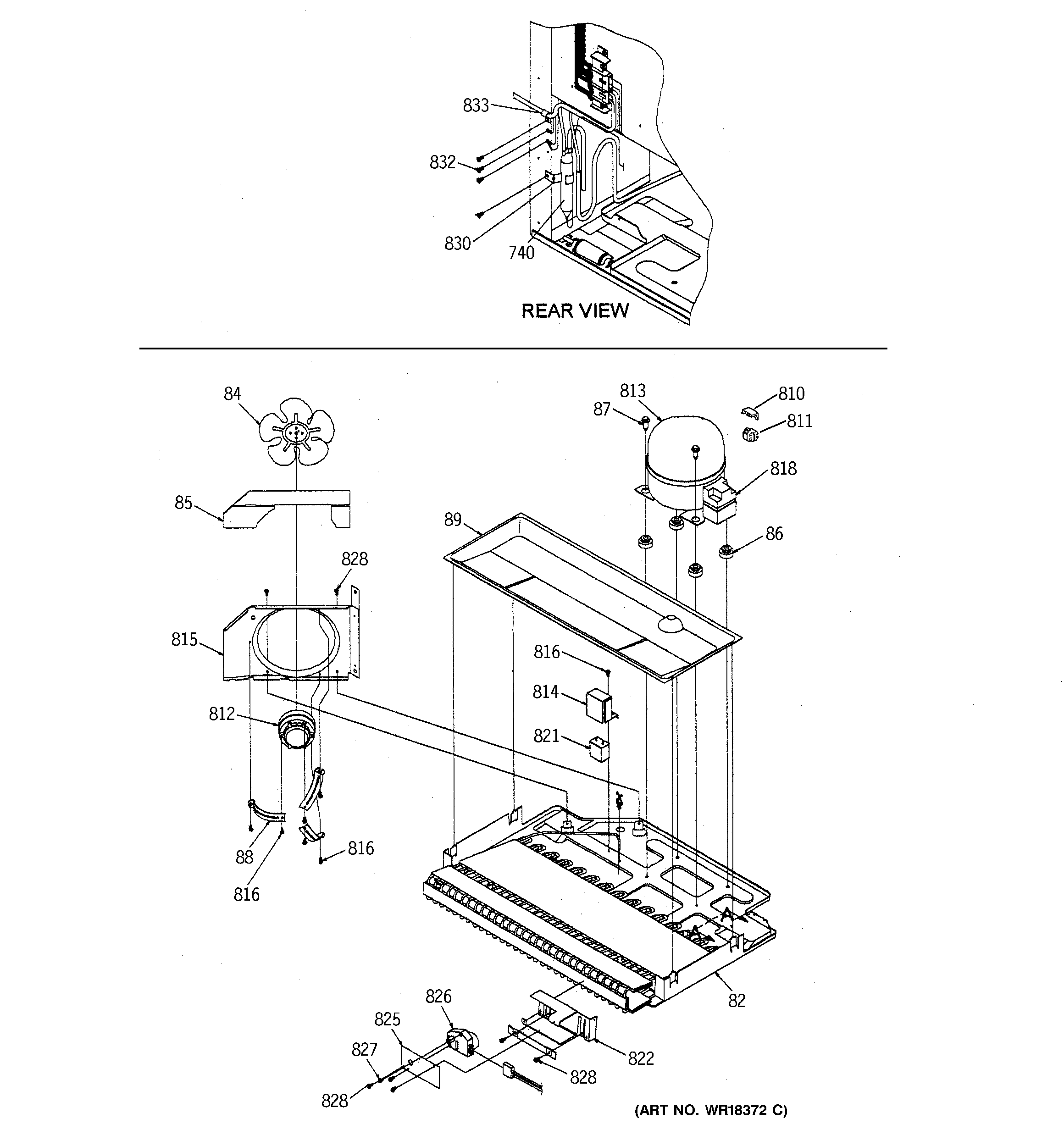 Machine compartment assembly