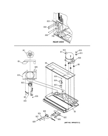 Machine compartment assembly