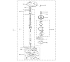 GE WSM2420TAACC gearcase parts diagram