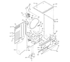 GE WSM2420TAACC dryer cabinet & motor diagram