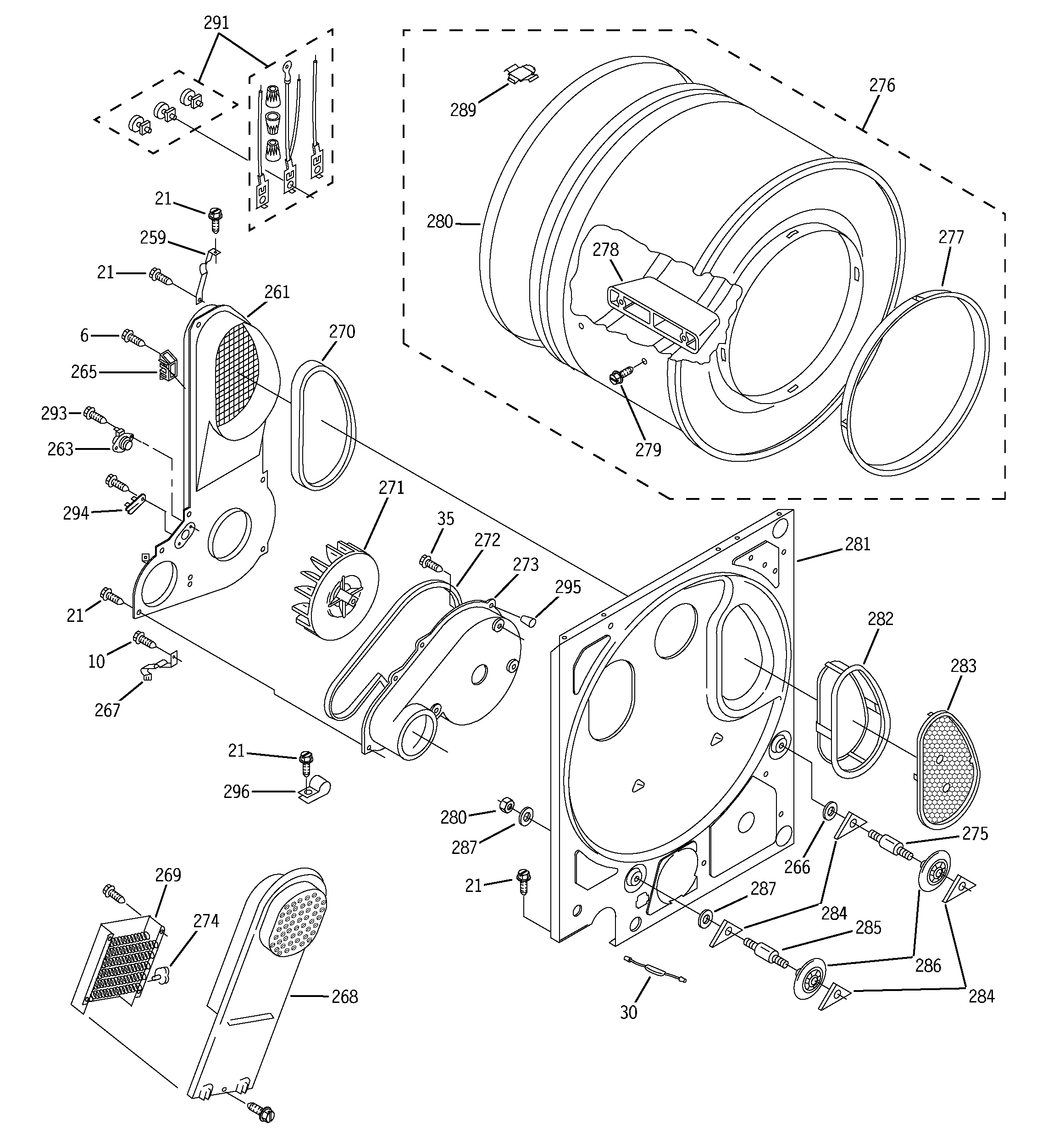 Dryer bulkhead