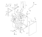 GE WSM2420TAACC washer cabinet & dryer support diagram