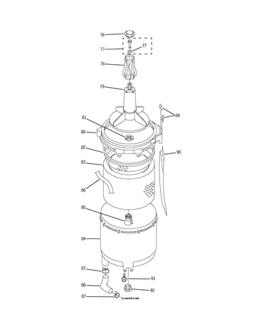 Agitator, basket & tub