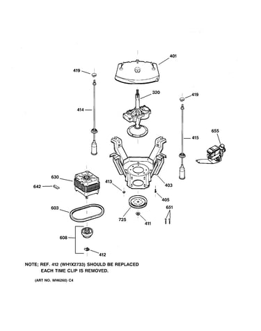 Suspension, pump & drive components