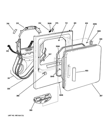 Front panel & door