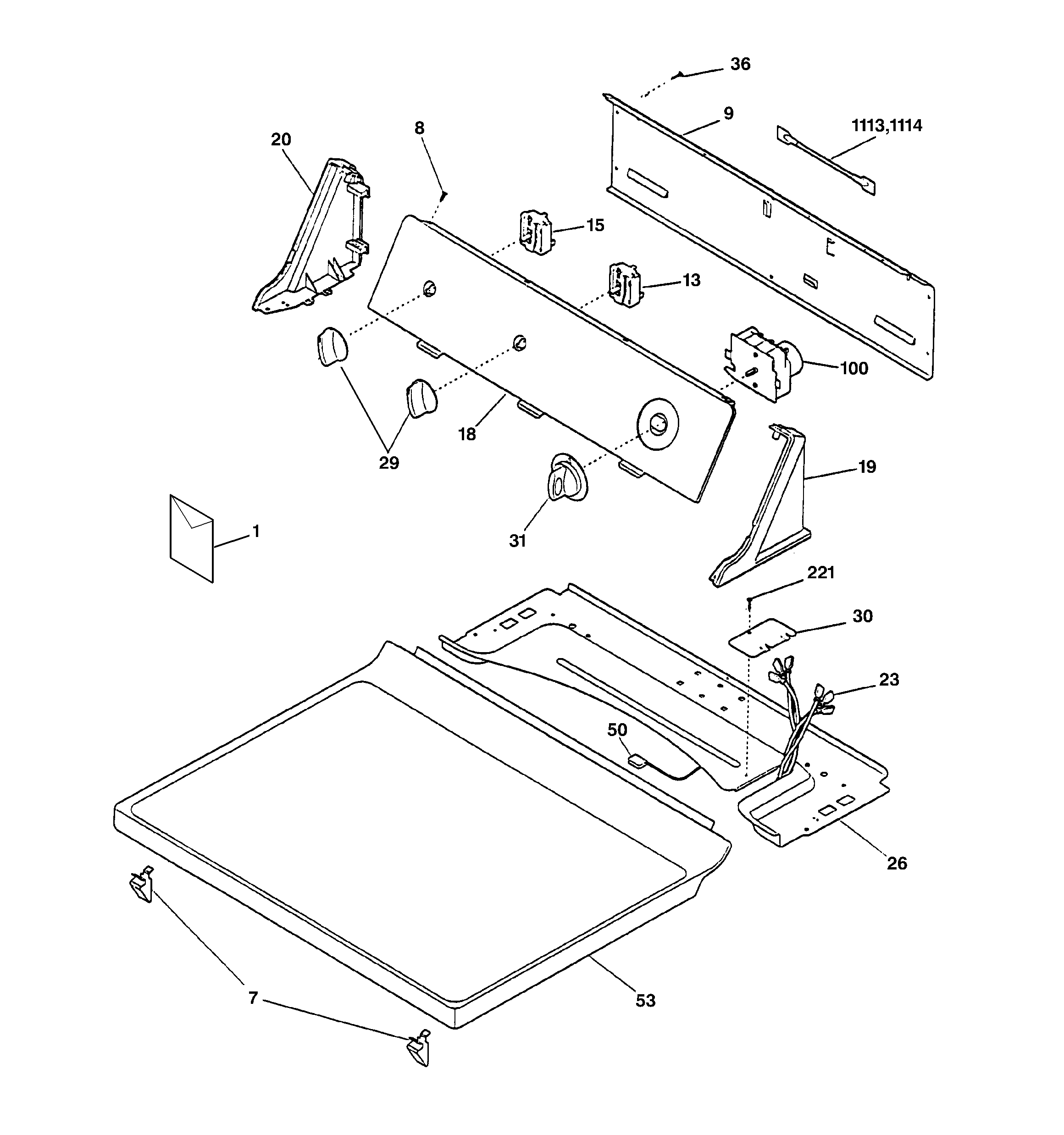 CONTROLS & TOP PANEL