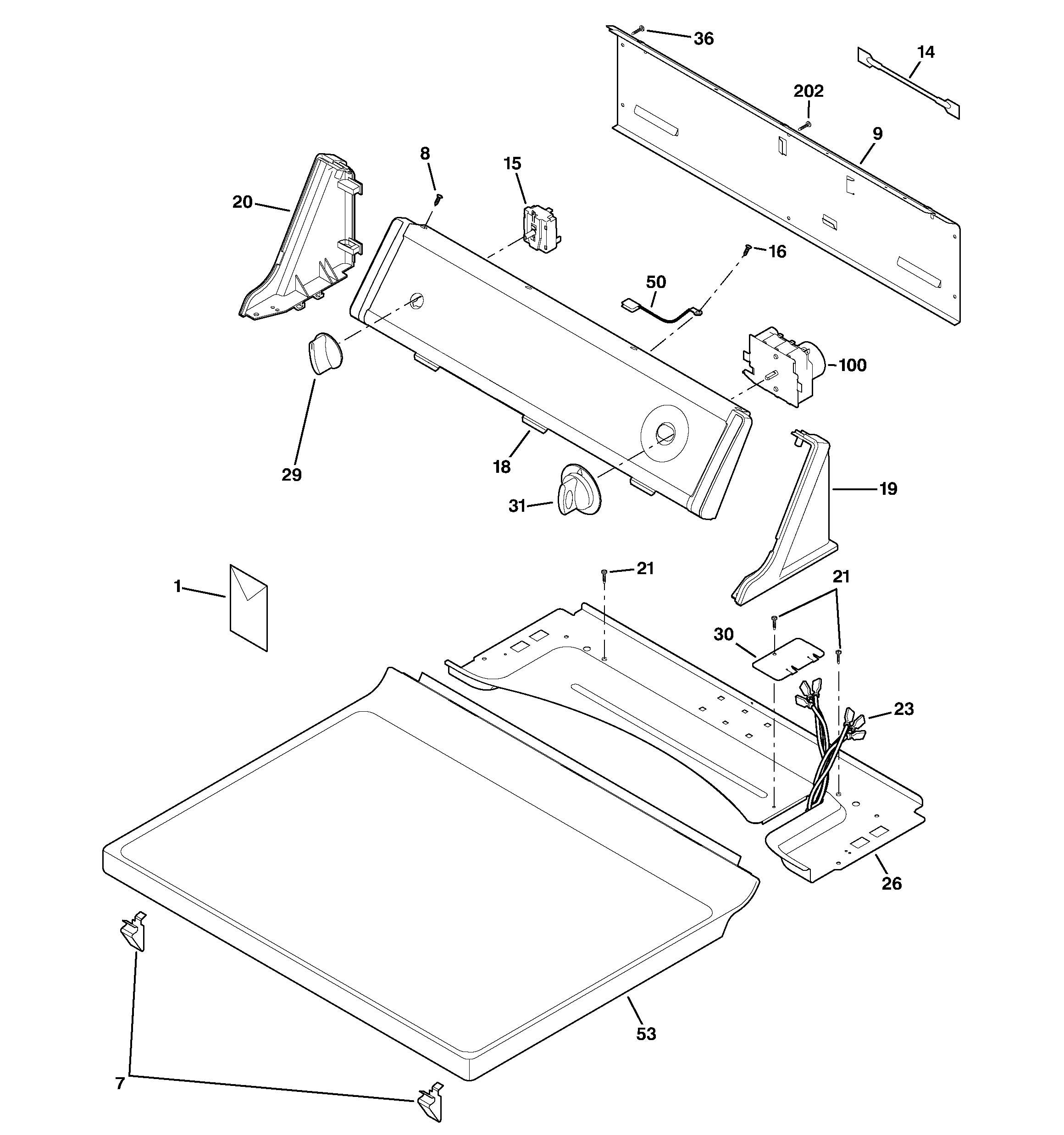 CONTROLS & TOP PANEL