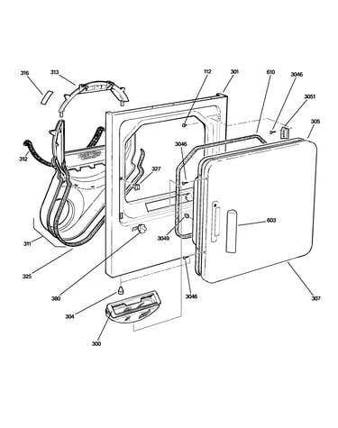 Front panel & door