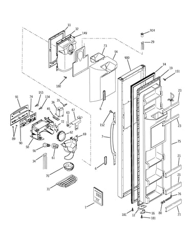 Freezer door