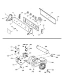 Backsplash, blower & motor assembly