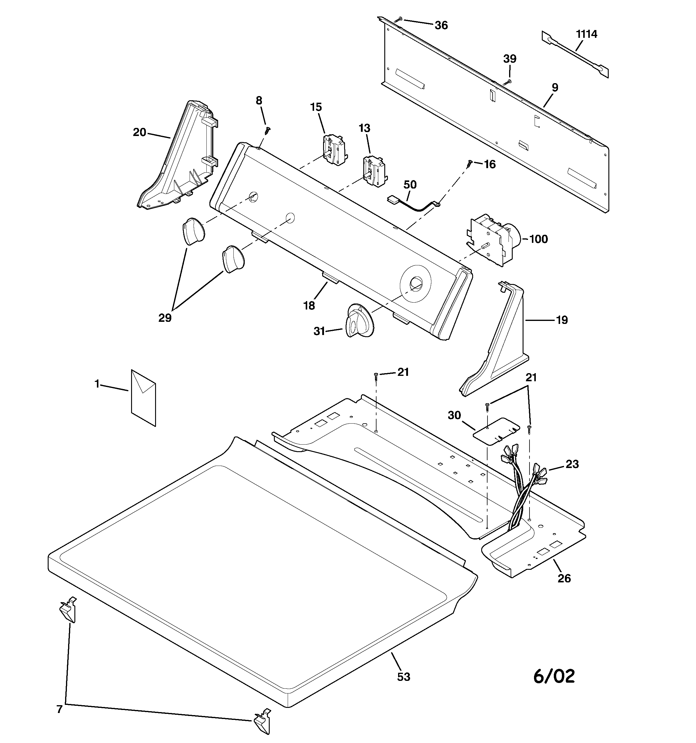 CONTROLS & TOP PANEL