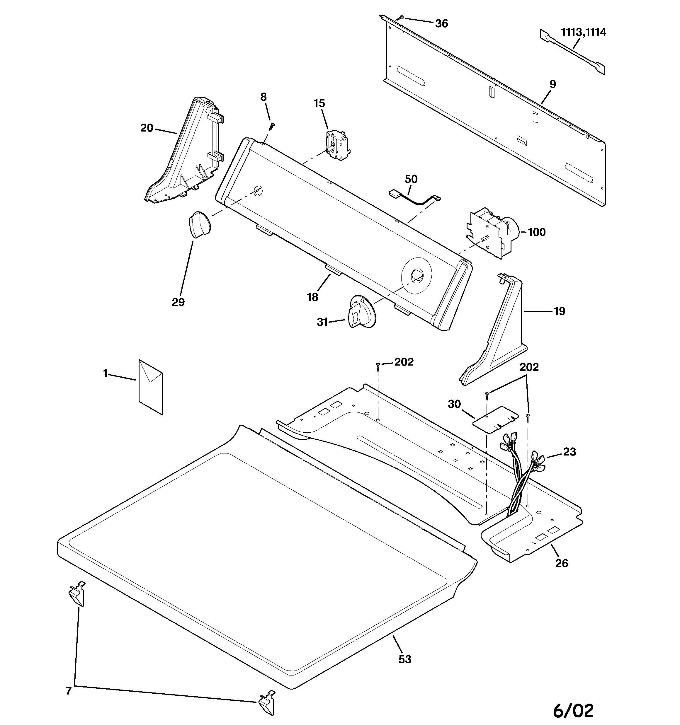 CONTROLS & TOP PANEL