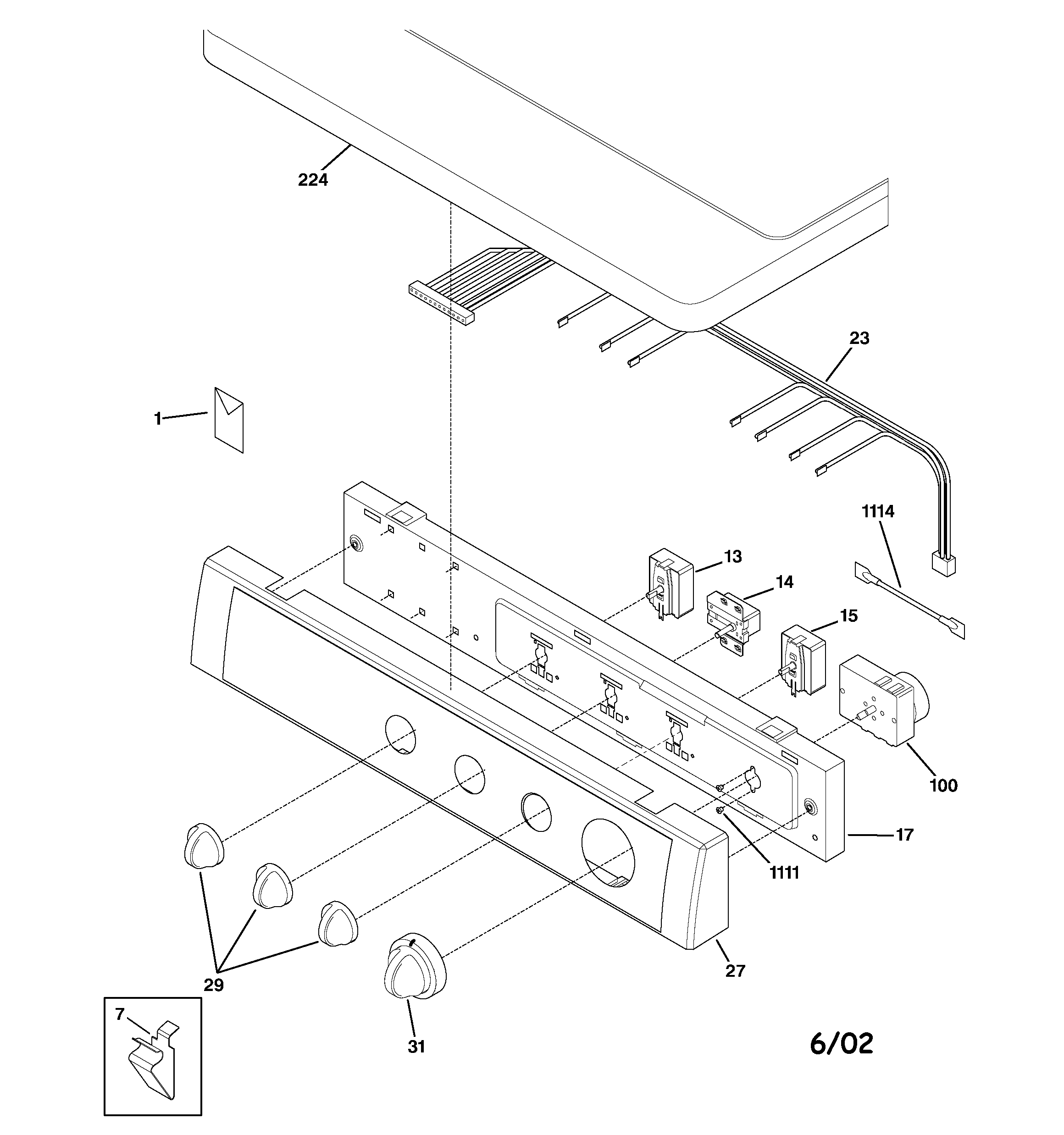 Controls & top panel