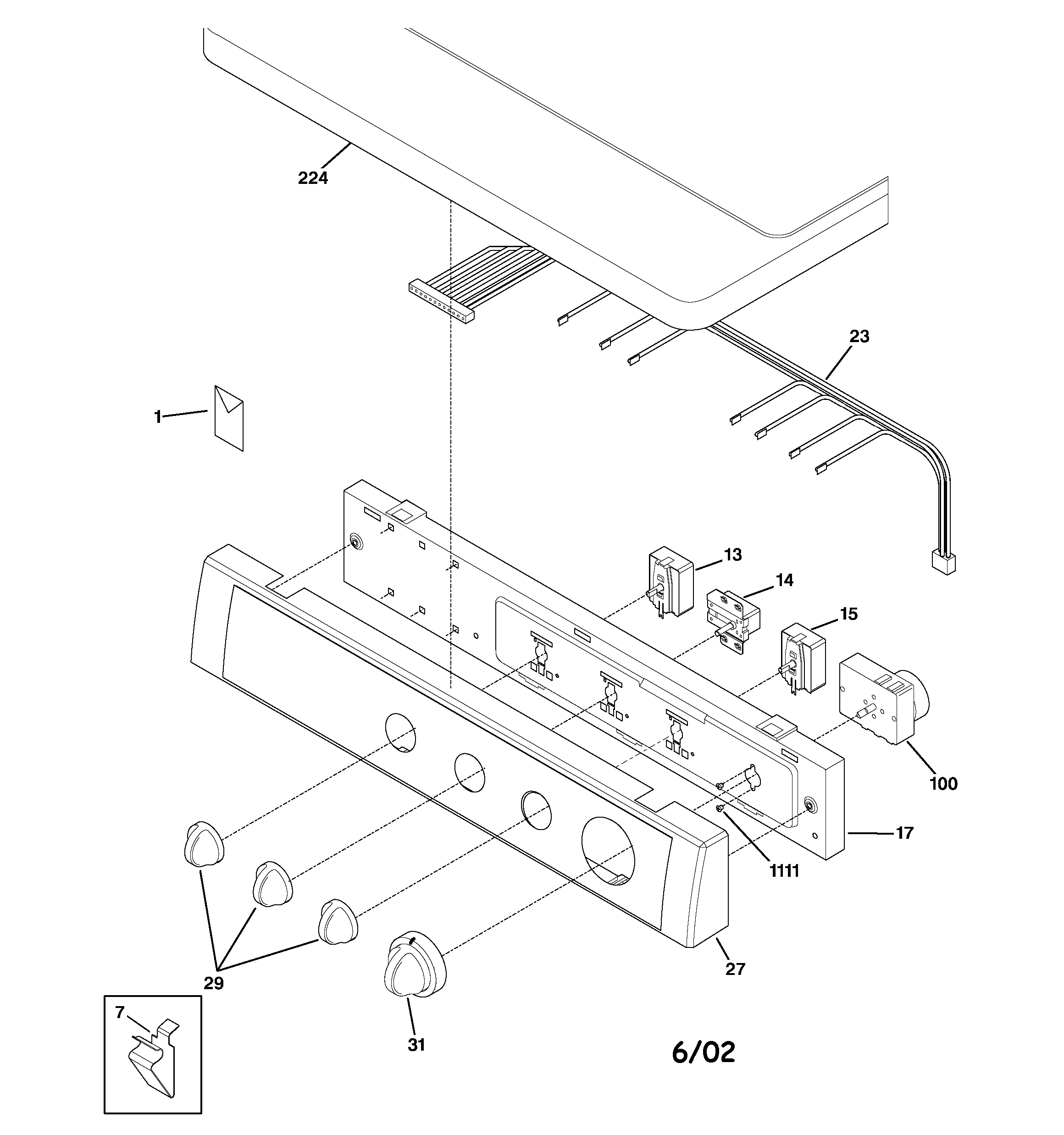 CONTROLS & TOP PANEL