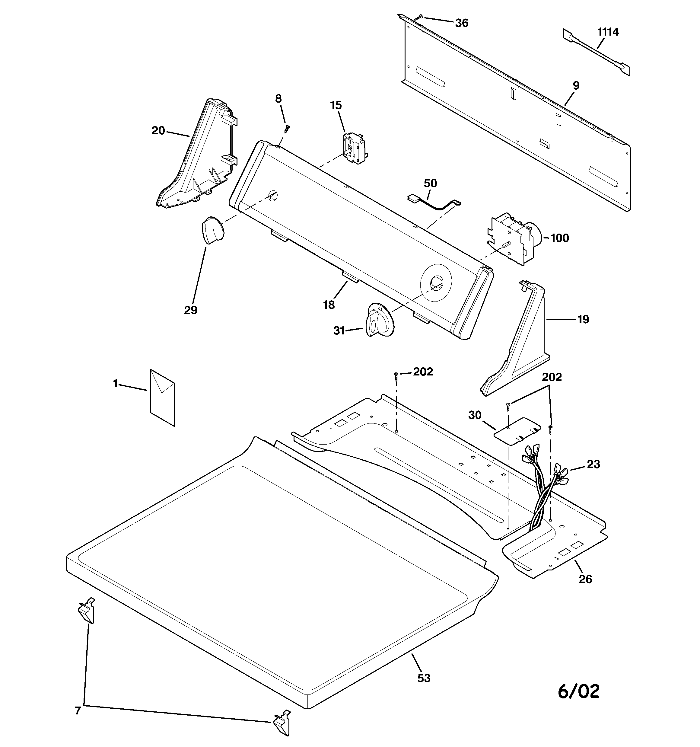 CONTROLS & TOP PANEL