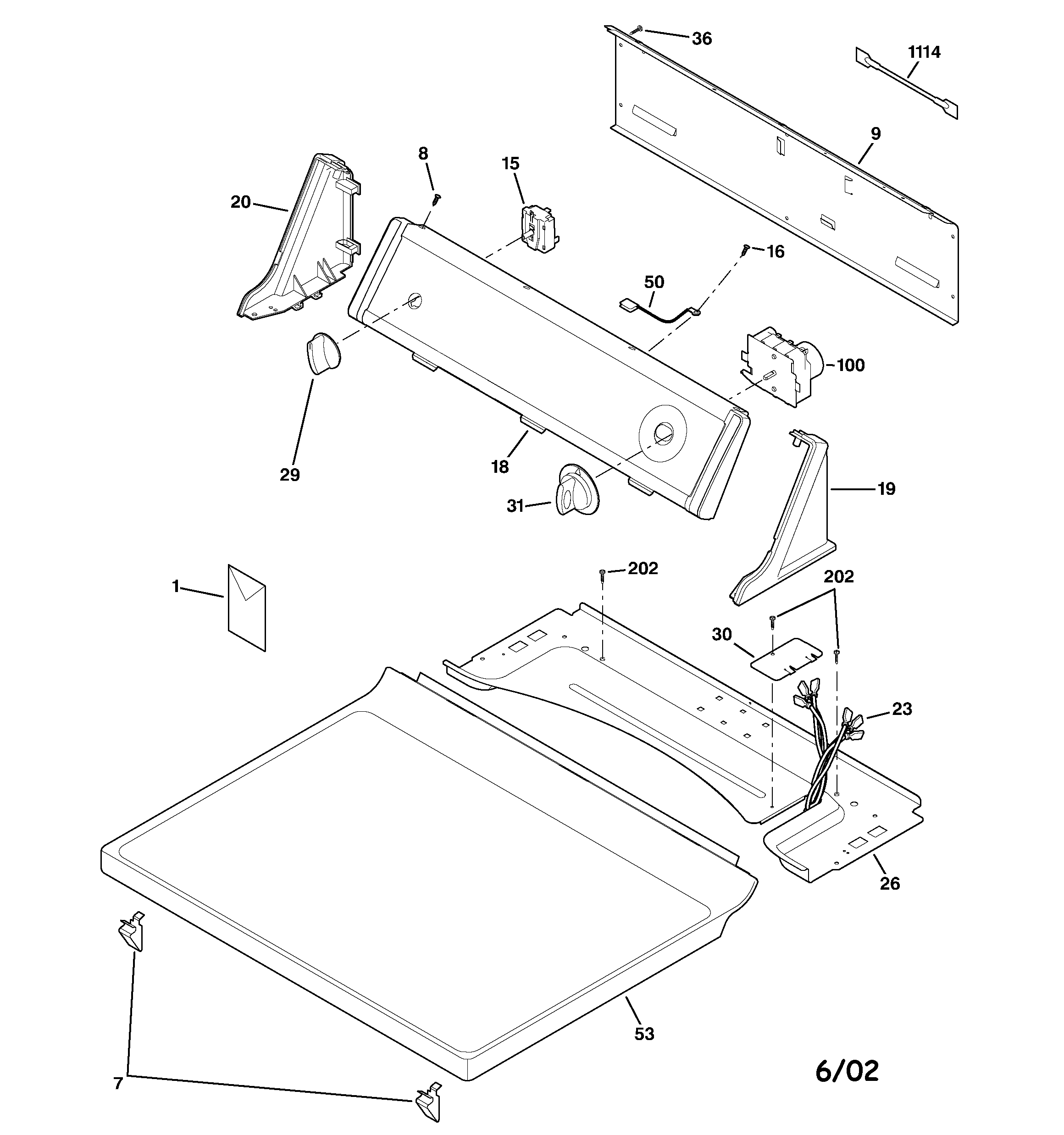 CONTROLS & TOP PANEL