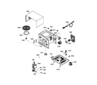 GE JE835WW004 oven & cabinet parts diagram