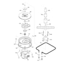 GE GSS1800H00WW motor-pump mechanism diagram