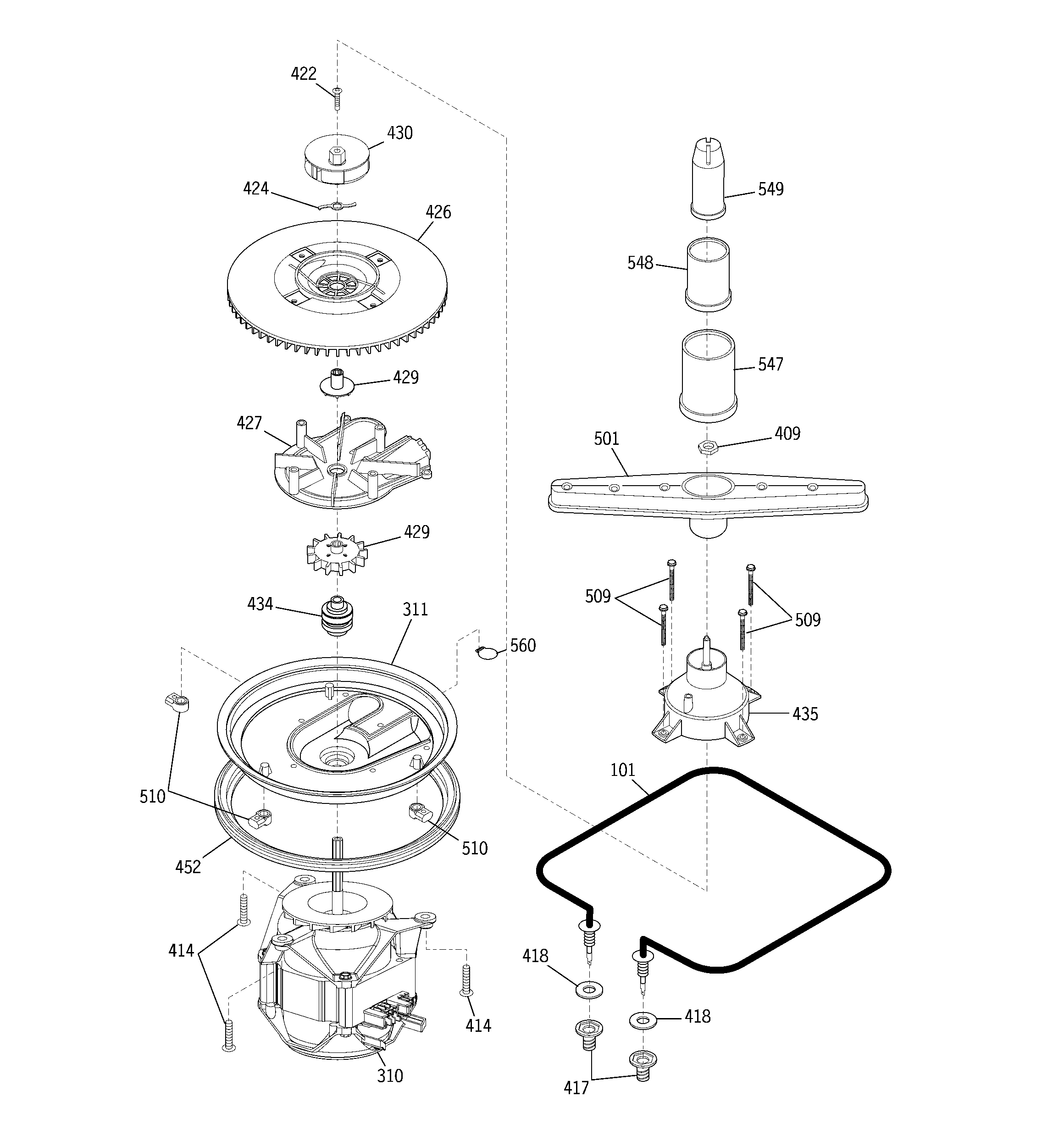 Motor-pump mechanism