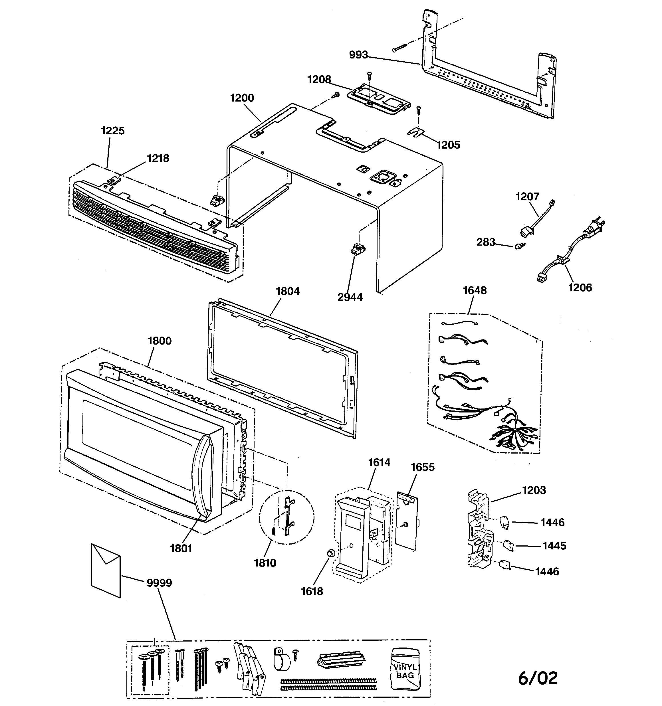 CONTROL PANEL, DOOR, GRILLE & CASE