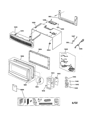 Control panel, door, grille & case