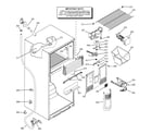 Hotpoint HTS18BCMCLWW freezer section diagram