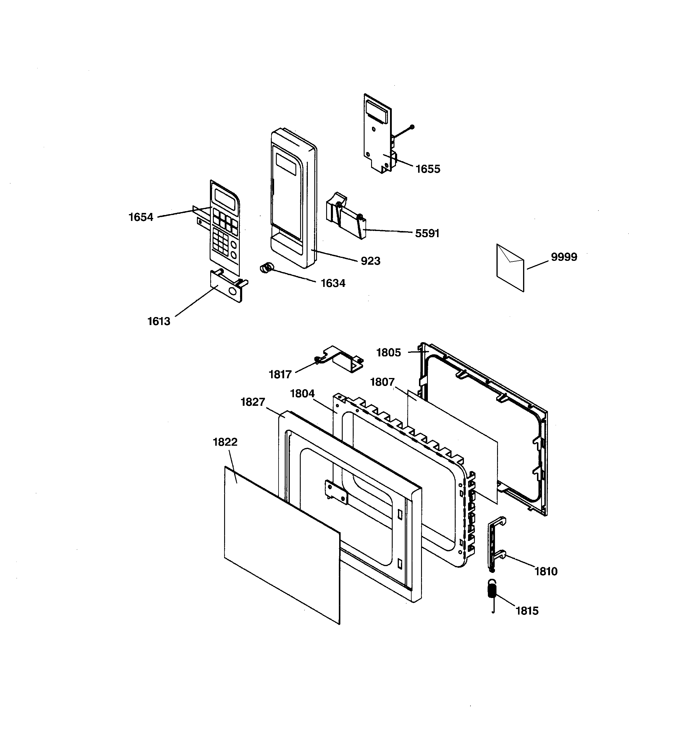 Control panel & door parts