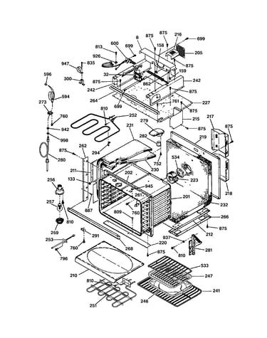 Oven body parts