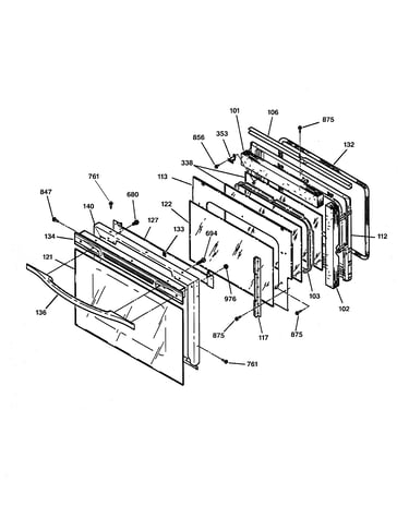 Oven door