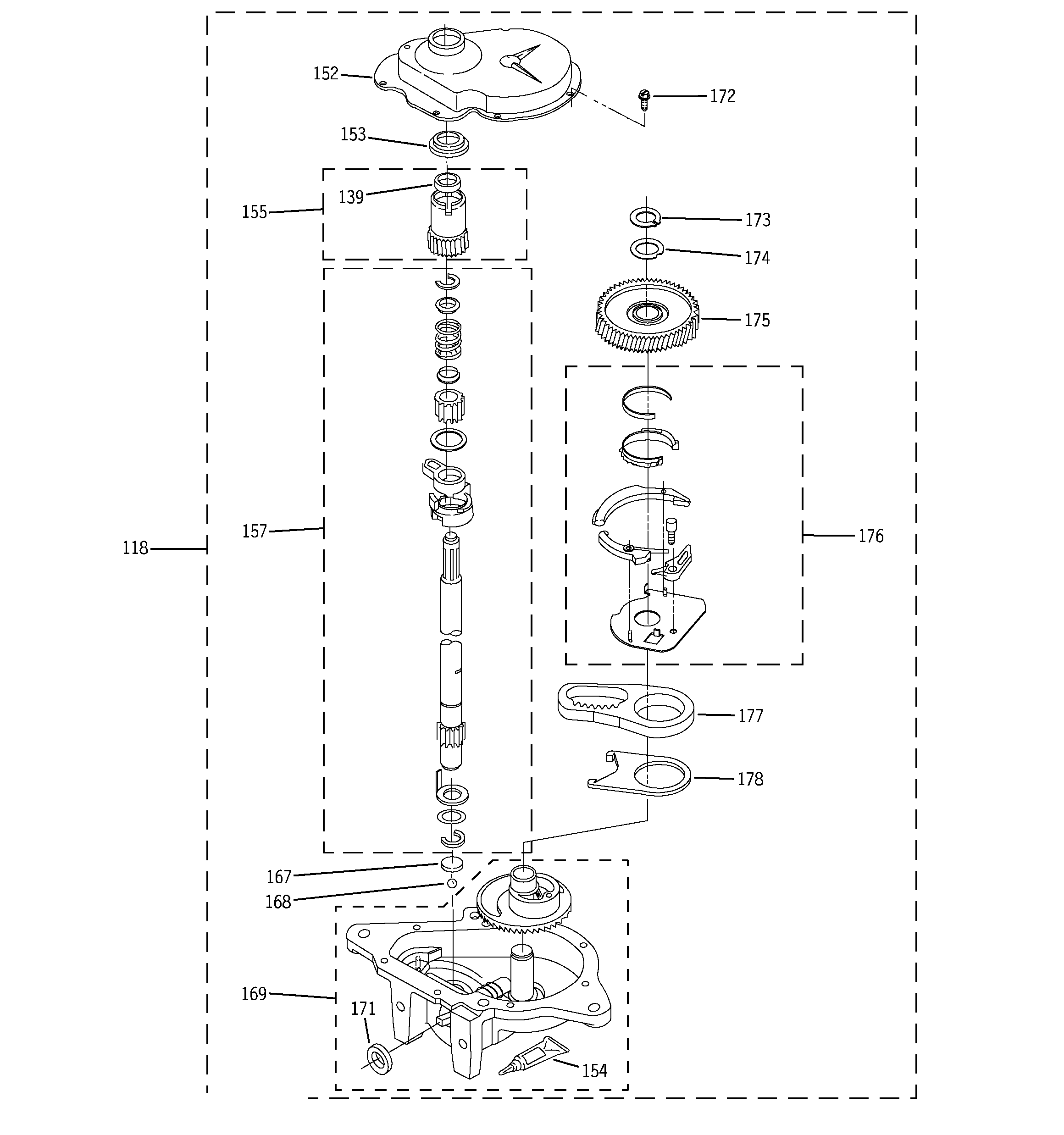 Gearcase parts