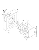 Dryer front panel & door