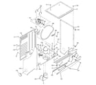 GE WSM2480TBAWW dryer cabinet & motor diagram