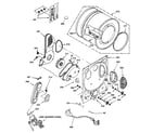 GE WSM2480TBAWW dryer bulkhead parts diagram