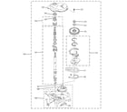 GE WSM2480TCAAA gearcase parts diagram