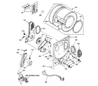 GE WSM2480TCAWW dryer bulkhead parts diagram