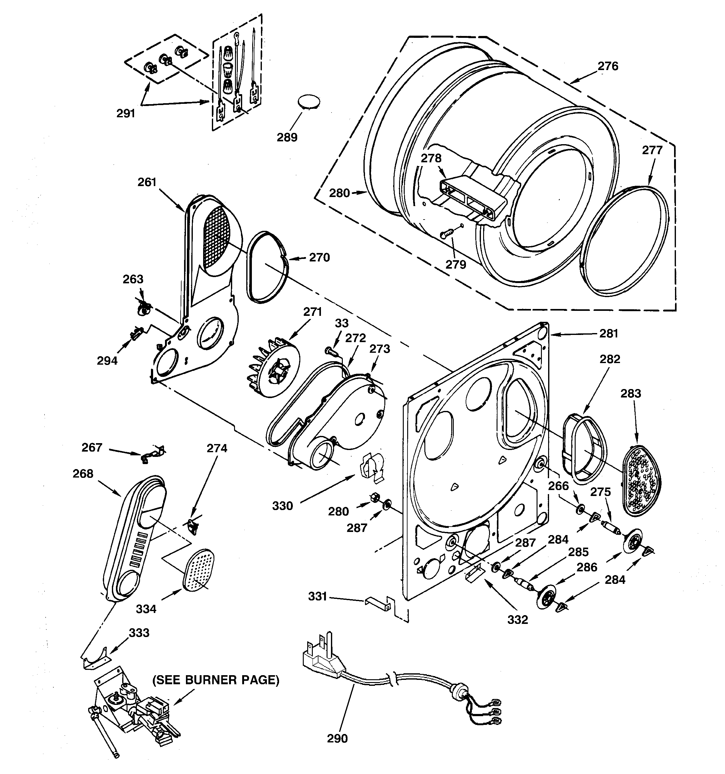 Dryer bulkhead parts
