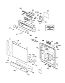 Escutcheon & door assembly