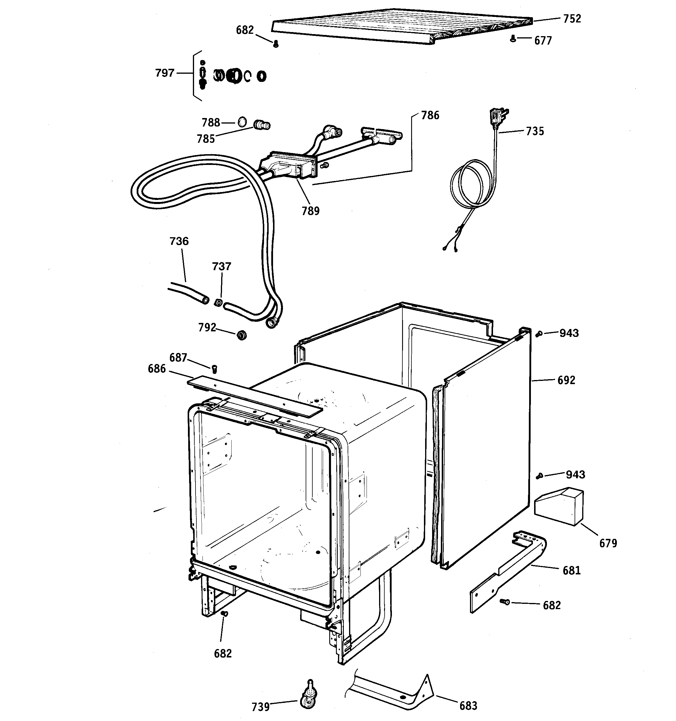 Cabinet & exterior parts
