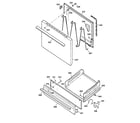 Kenmore 36261121894 door & drawer parts diagram