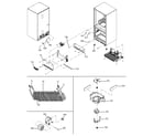 GE GBS22KBNAWW evaporator & freezer control assemb diagram