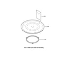 GE JES636PBF001 microwave parts diagram