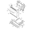 GE JGBS04BEA2CT door & drawer parts diagram
