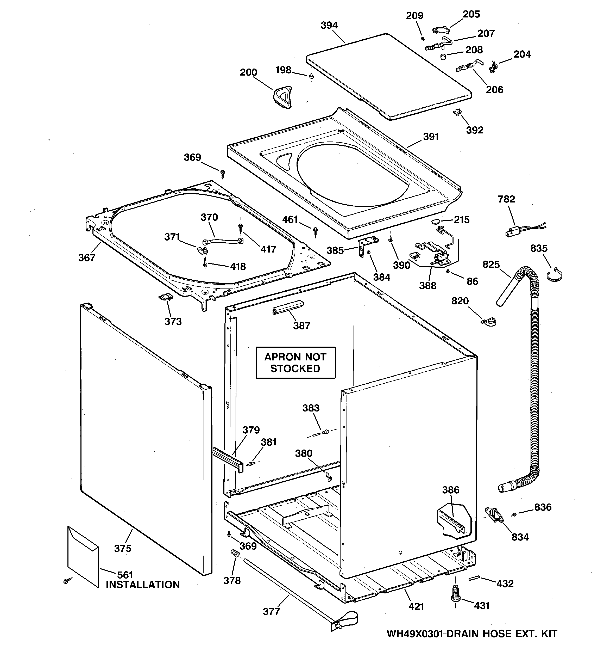 CABINET, COVER & FRONT PANEL