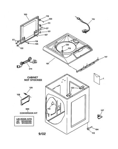 Top & cabinet parts