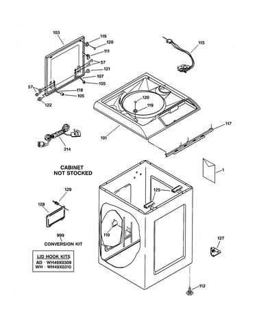Top & cabinet parts