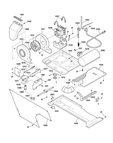 Dryer motor, blower & belt