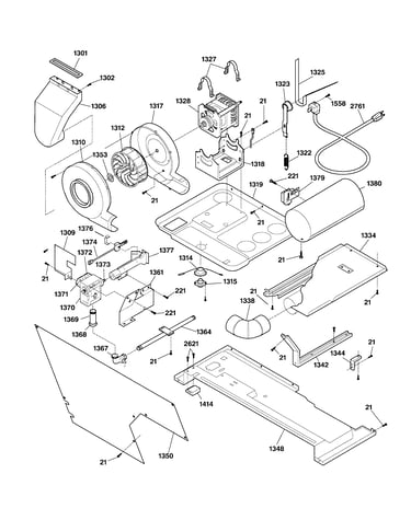 Dryer motor, blower & belt