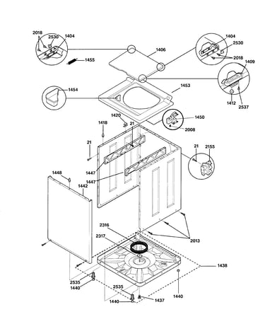 Washer cabinet