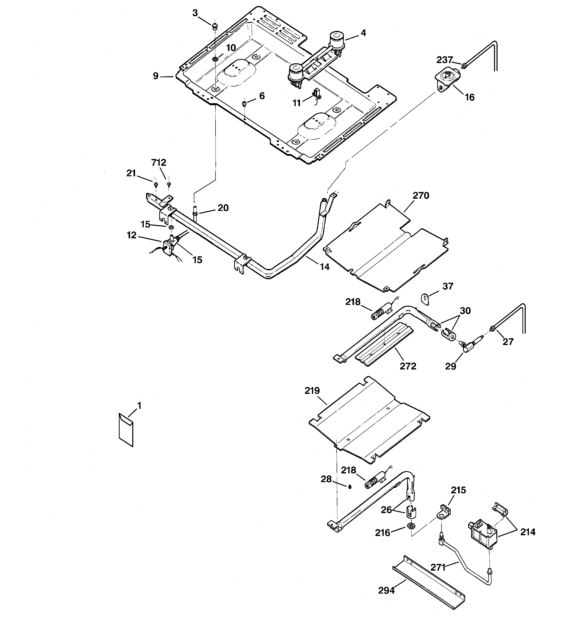 Gas & burner parts