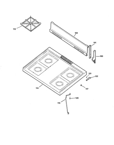 Control panel & cooktop